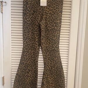 Show Me Your MuMu Flare Jeans Animal Print